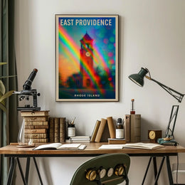 East Providence Rhode Island Wanderlust Minimalist Poster