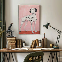 Dalmatian Portrait Poster Modern Minimalist Wall Art