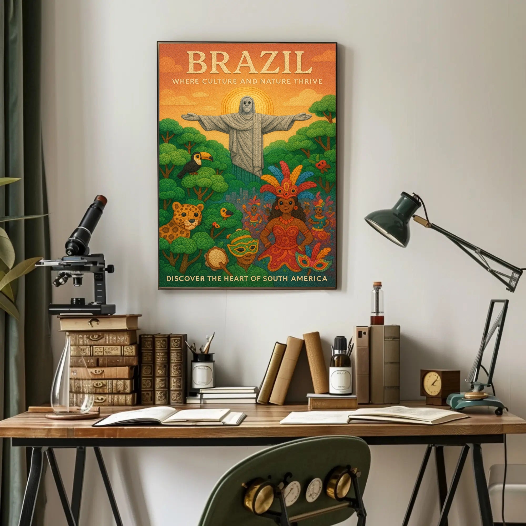 Discover the Heart of South America Poster