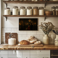 Enchanted Masquerade Moonlit Skyline Dreamlike Panorama Surreal Cityscape Poster