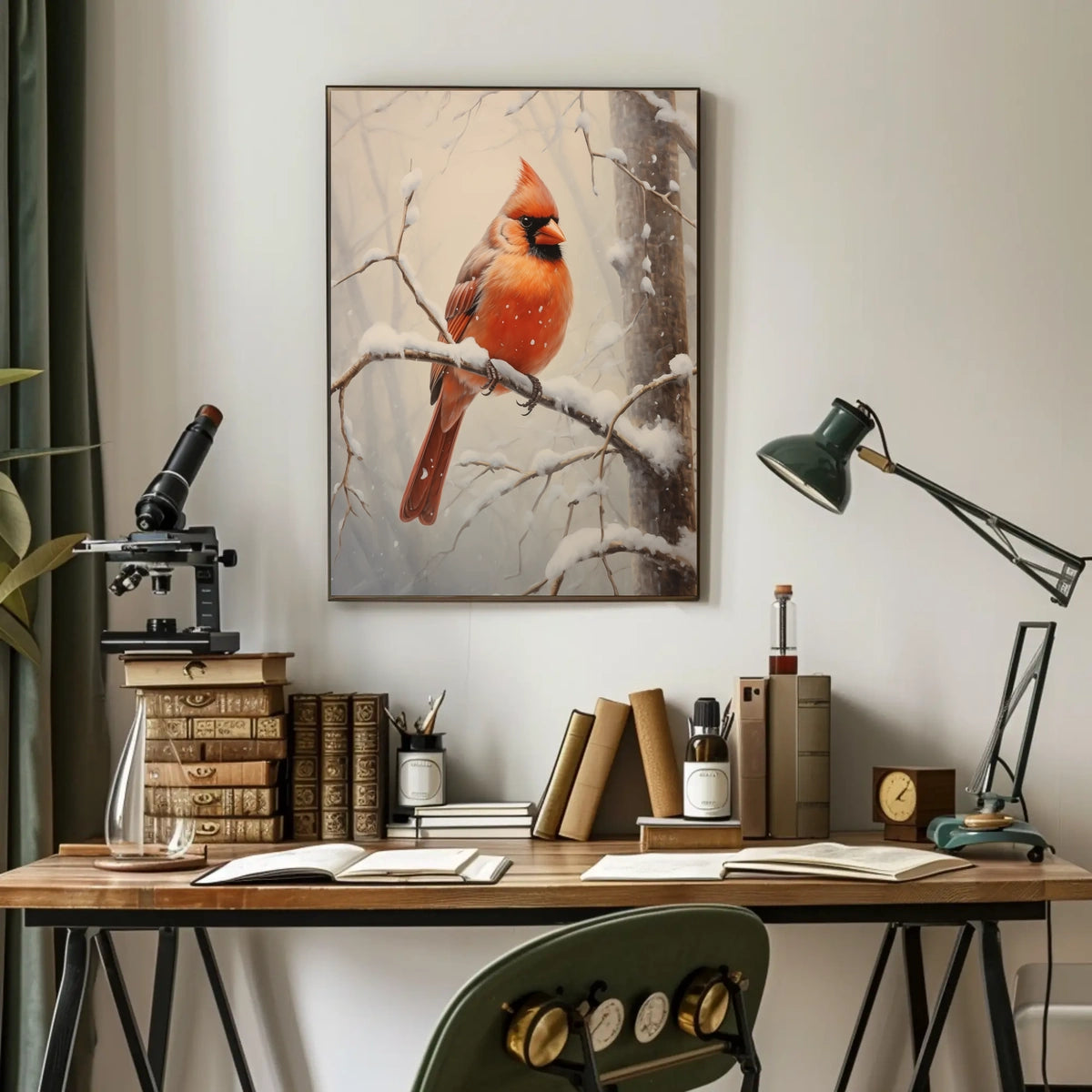 Winter Cardinal Poster