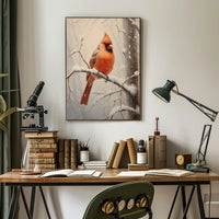 Winter Cardinal Poster