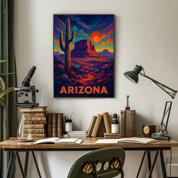 Arizona Desert Landscape Poster