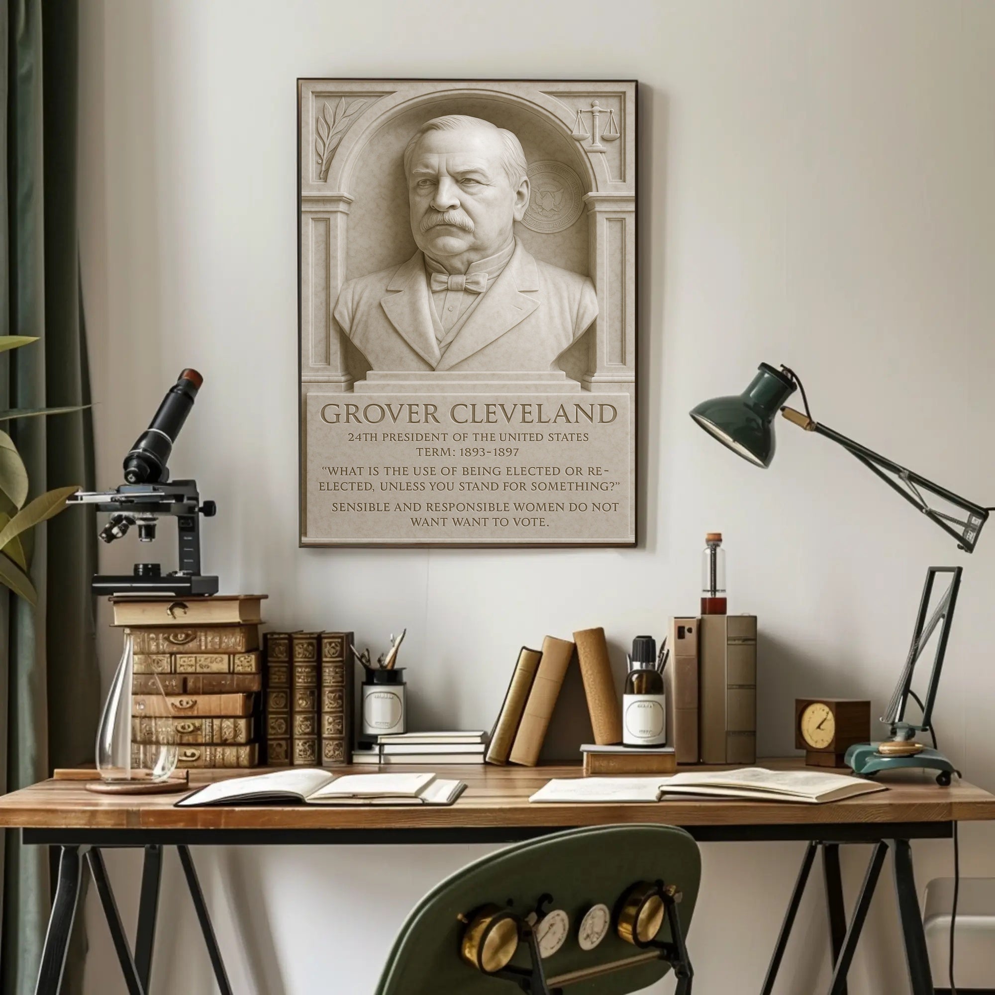 Grover Cleveland 24th President Wall Art Print PosterGoat