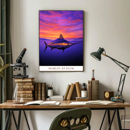 Marlin at Dusk Poster PosterGoat