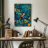 Vibrant Jungle Symphony Wall Art Print