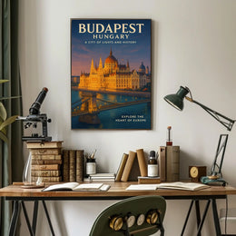 Budapest A City of Lights and History Poster