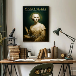 Mary Shelley - The Voice of Science and the Soul Poster PosterGoat