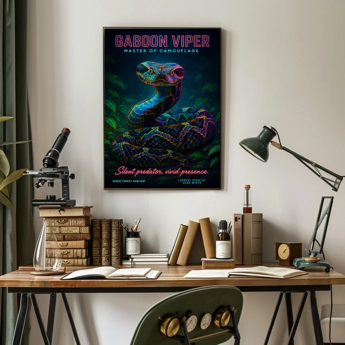Gaboon Viper Master of Camouflage Poster
