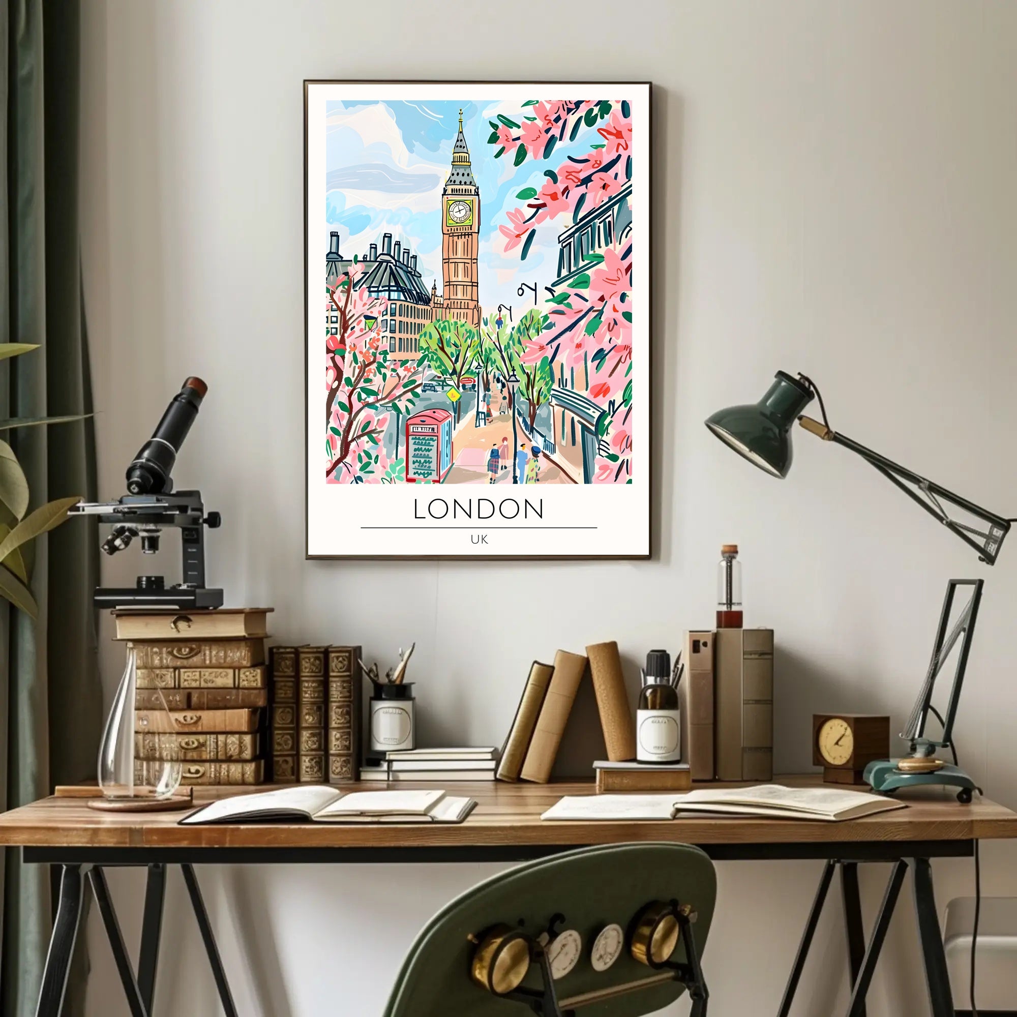 Springtime in London Poster PosterGoat