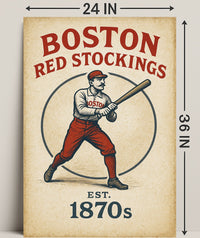 Boston Red Stockings  Est. 1870s Poster PosterGoat
