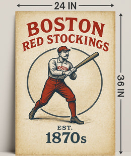 Boston Red Stockings  Est. 1870s Poster PosterGoat