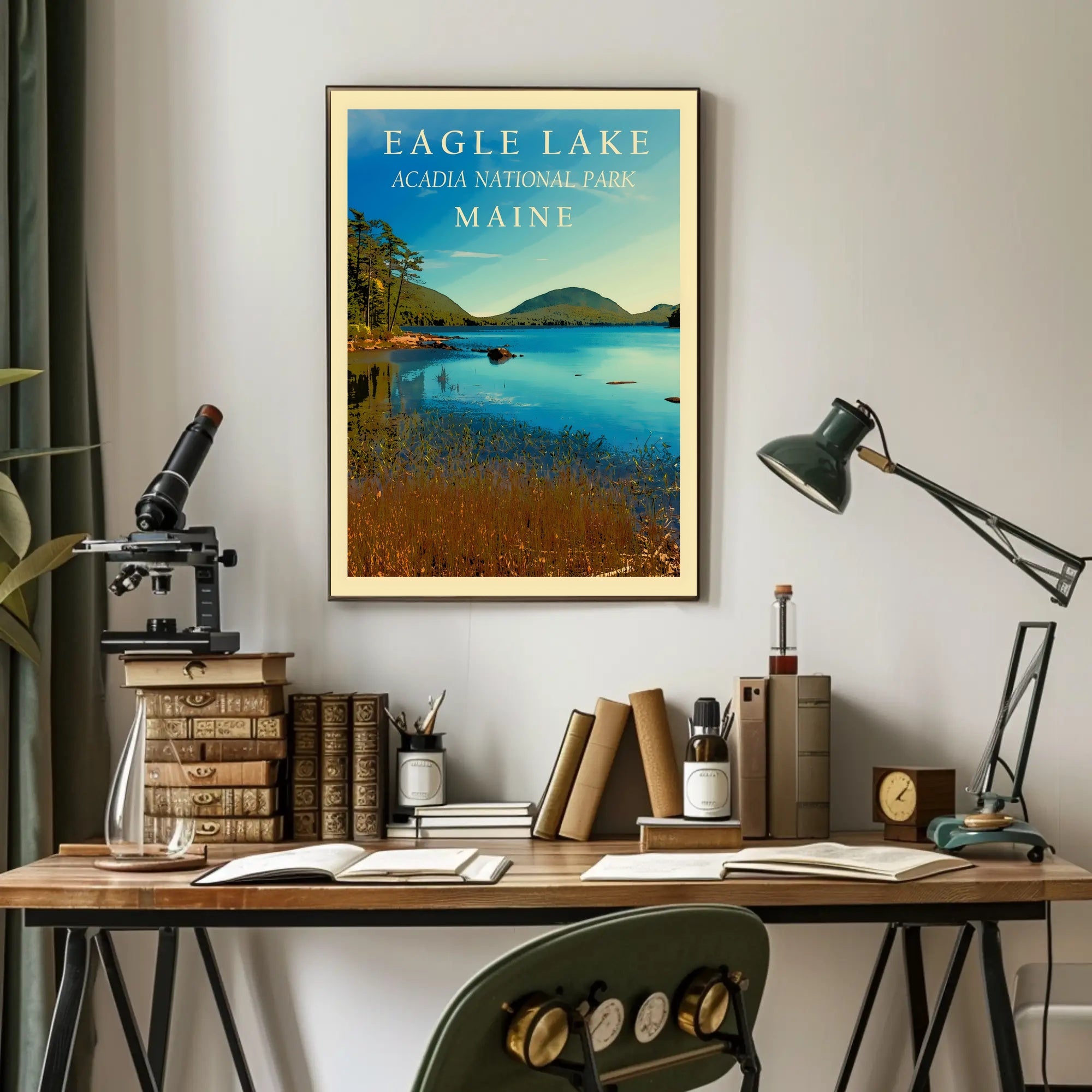 Eagle Lake Scenic View National Park Poster