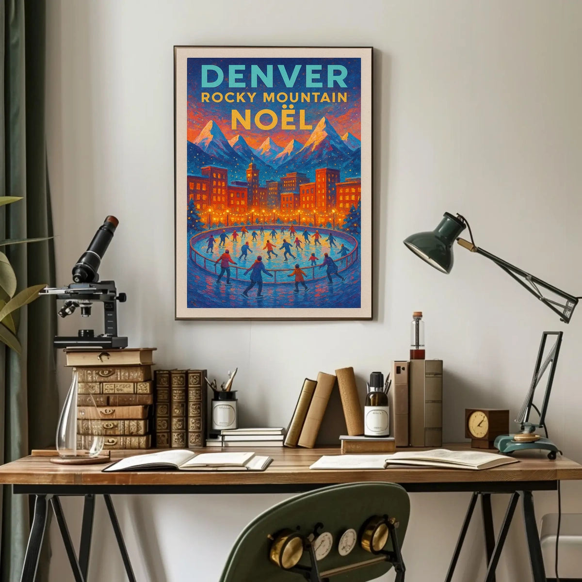 Denver Rocky Mountain Noël Poster