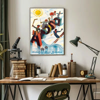 Winter Fun In Switzerland Poster