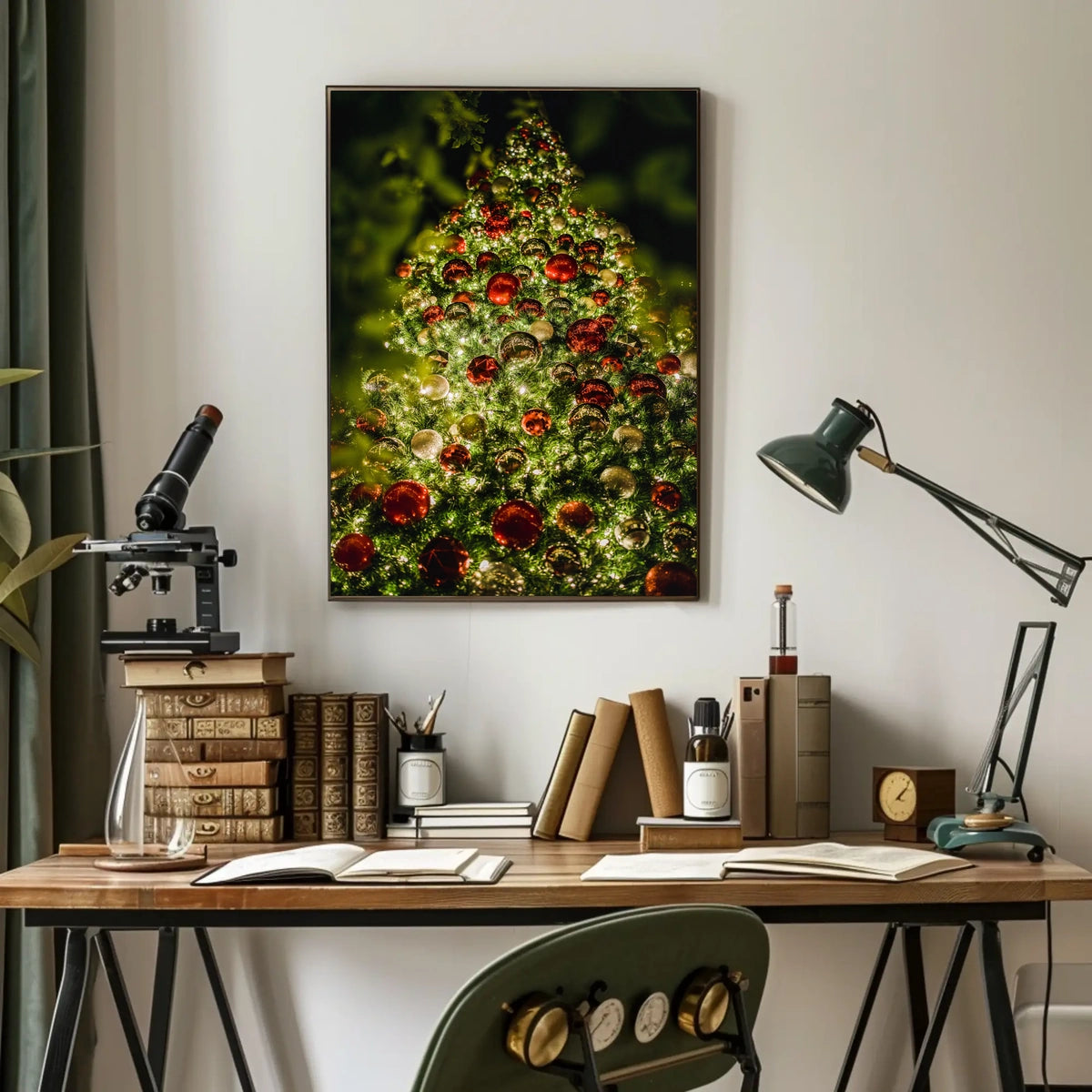 Festive Christmas Tree Poster