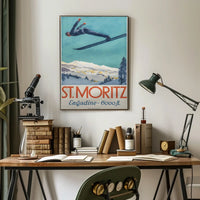 St. Moritz Engadine Poster