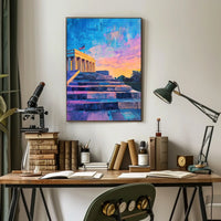 Lincoln Memorial Steps At Dusk Sunset Inspired Poster