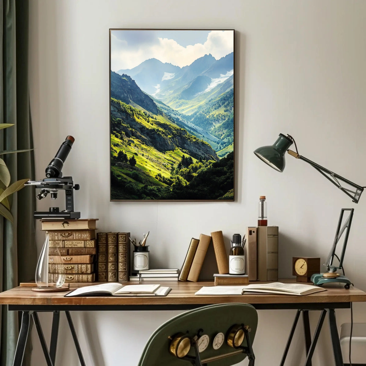 Andorra Pyrenees Mountain Landscape View Poster
