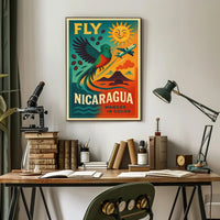 Discover Nicaragua's Vibrant Beauty Quetzal Travel Poster PosterGoat
