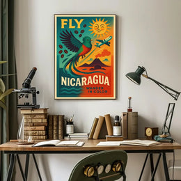 Discover Nicaragua's Vibrant Beauty Quetzal Travel Poster PosterGoat