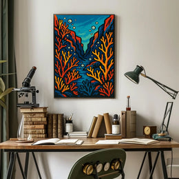 Vibrant Underwater Landscape Poster