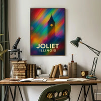 Joliet Cityscape Impressionism Wanderlust Poster