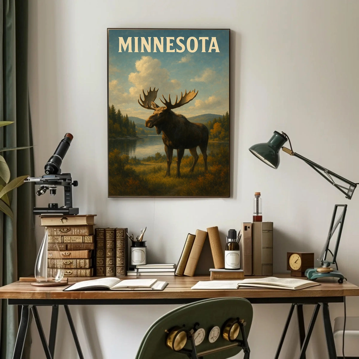 Majestic Minnesota Moose Poster