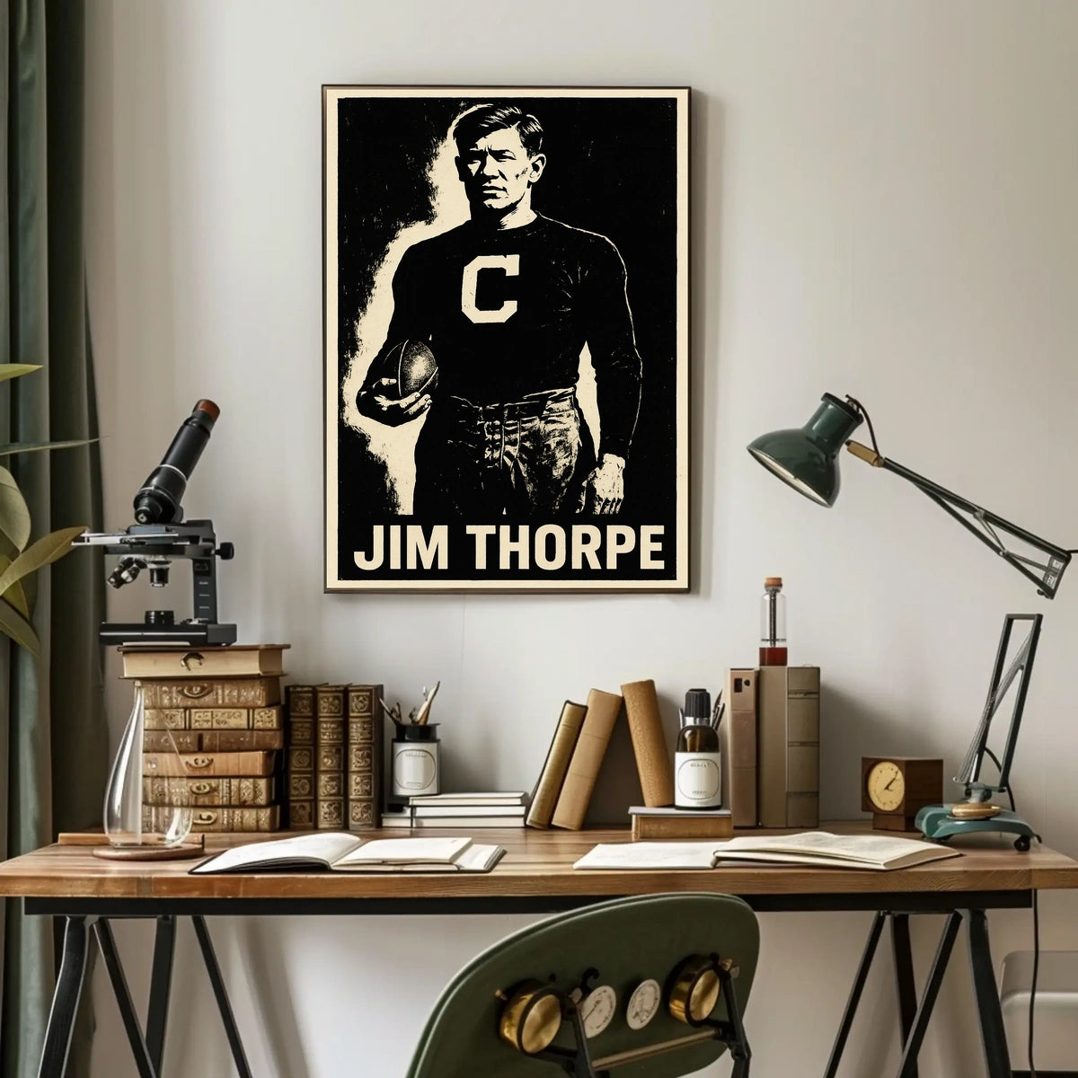 Jim Thorpe Iconic Athlete Poster