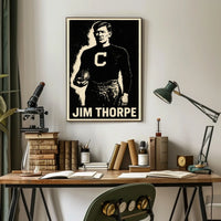 Jim Thorpe Iconic Athlete Poster