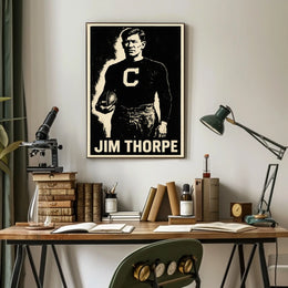 Jim Thorpe Iconic Athlete Poster
