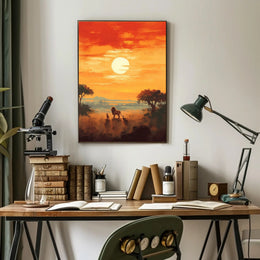Serengeti Sunset Poster