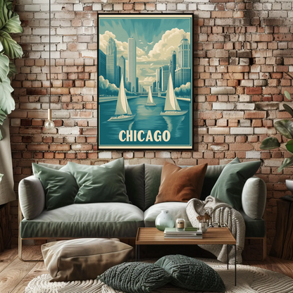 Chicago Vintage Poster