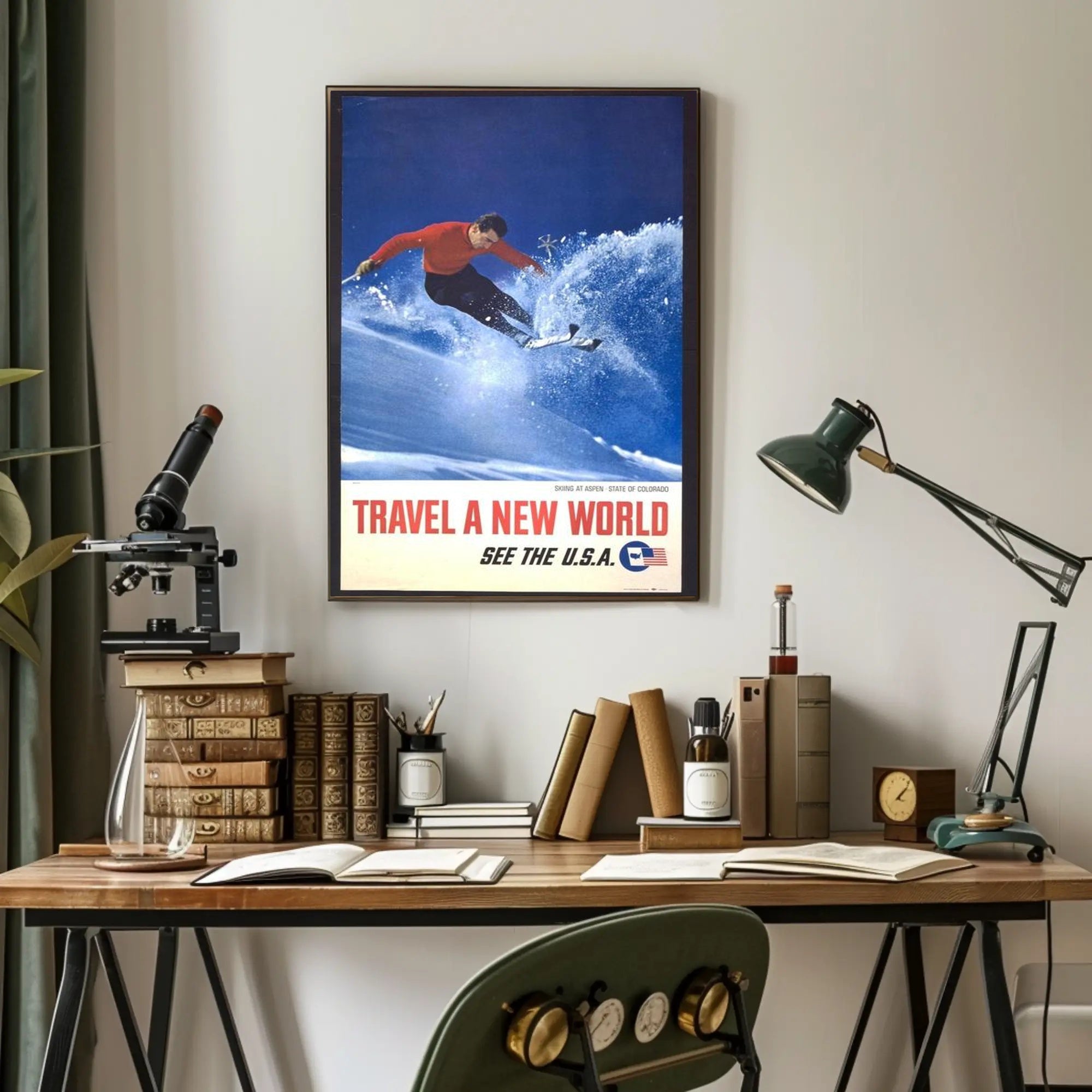 Adventure Awaits in Aspen Poster PosterGoat