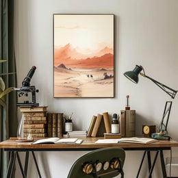 Desert Vistas Middle Eastern Cultural Landscape Poster