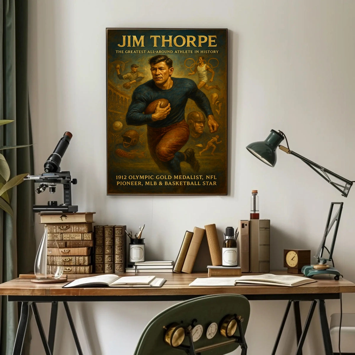 Celebrating Jim Thorpe A Legendary Athlete Jim Thorpe Poster