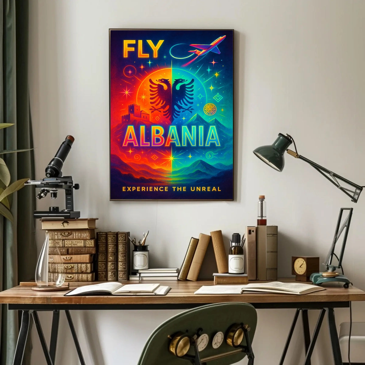 Fly Albania Experience the Unreal Poster