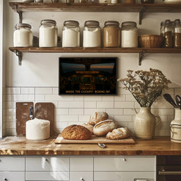 Inside The Cockpit Boeing 747 Poster