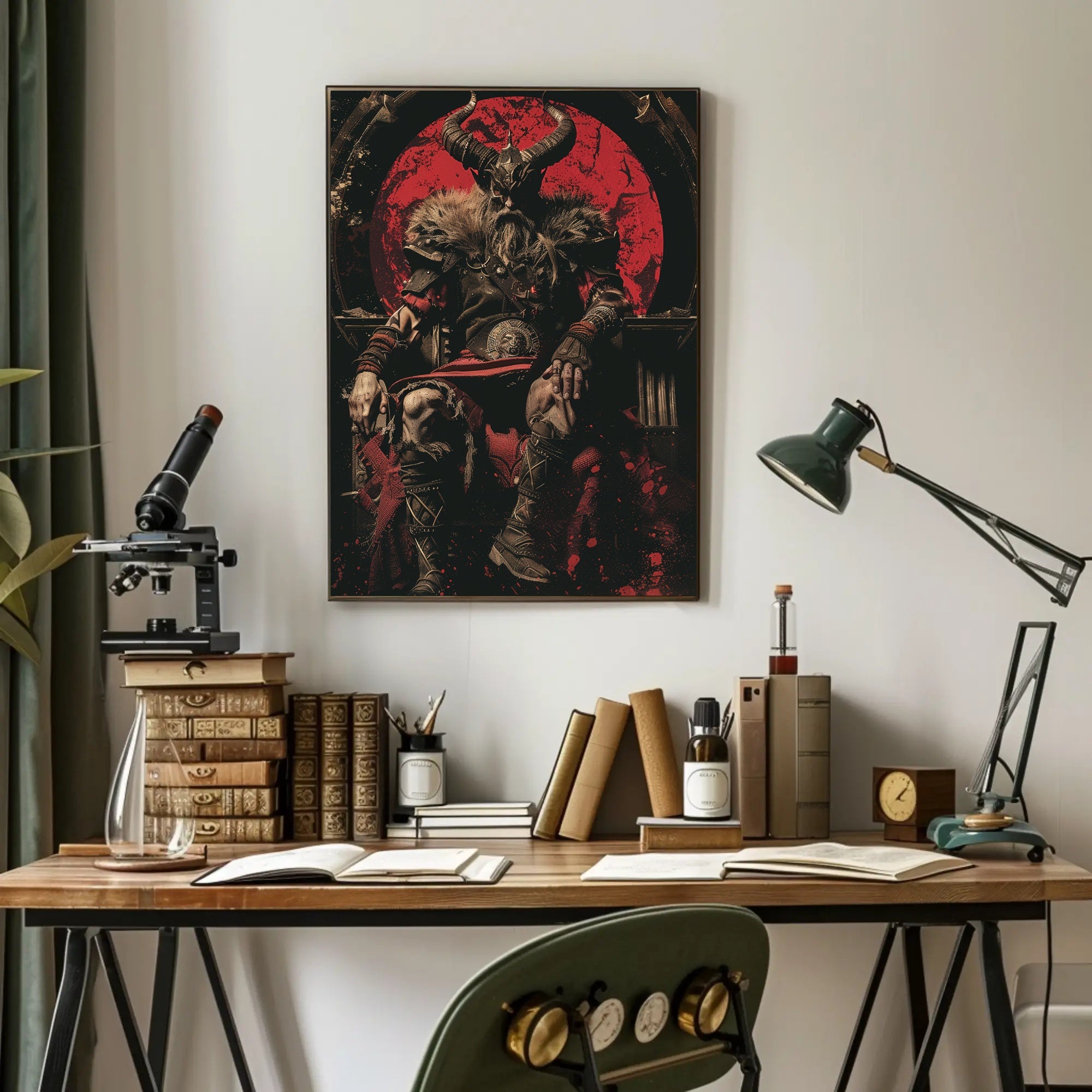 The Dark Warlord Art Print Poster for Home Decor and Wall Art PosterGoat