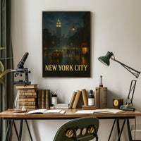 New York City Nightscape Poster