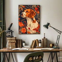 Autumn Canine Elegance Wall Art Print