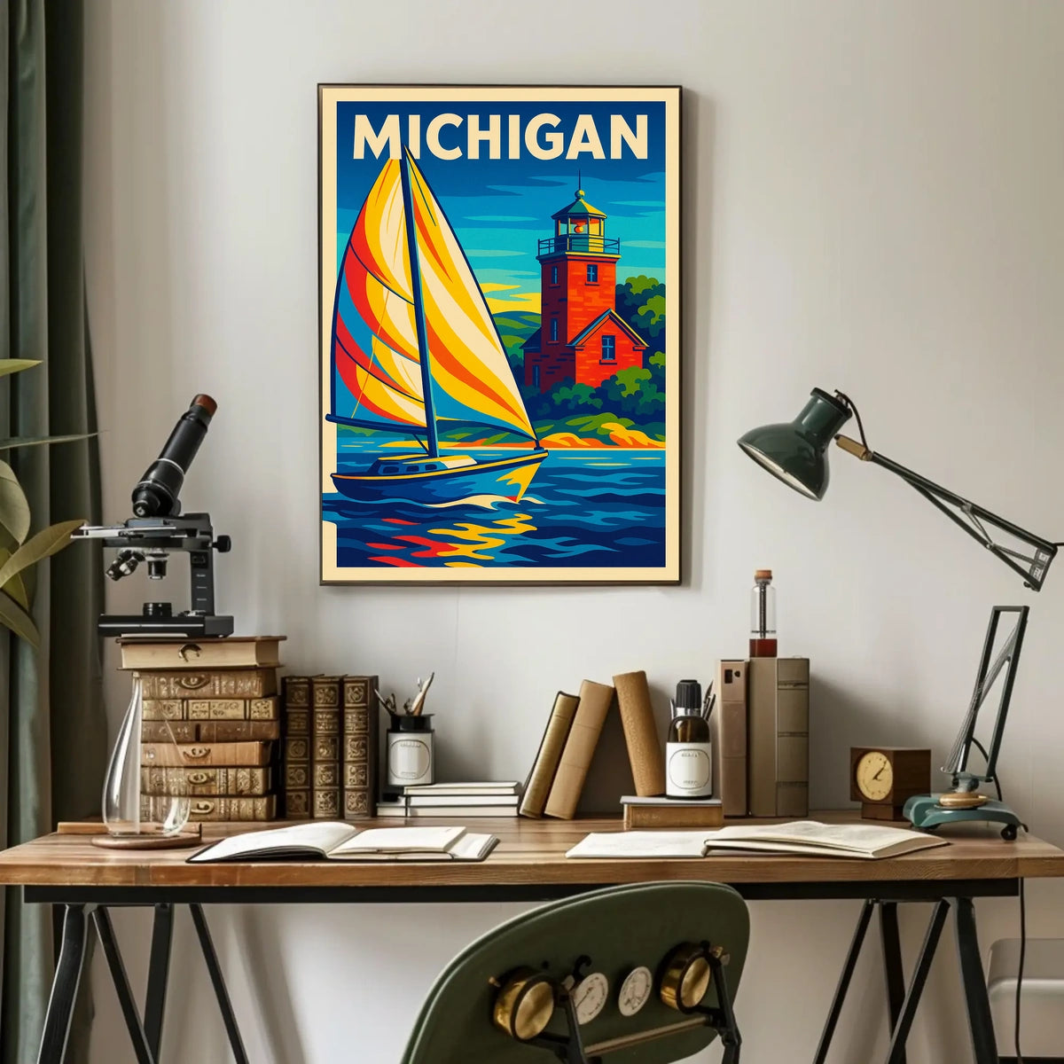Michigan Coastal Adventure Poster