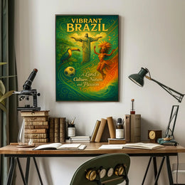 Vibrant Brazil A Land of Culture, Nature, and Passion Poster