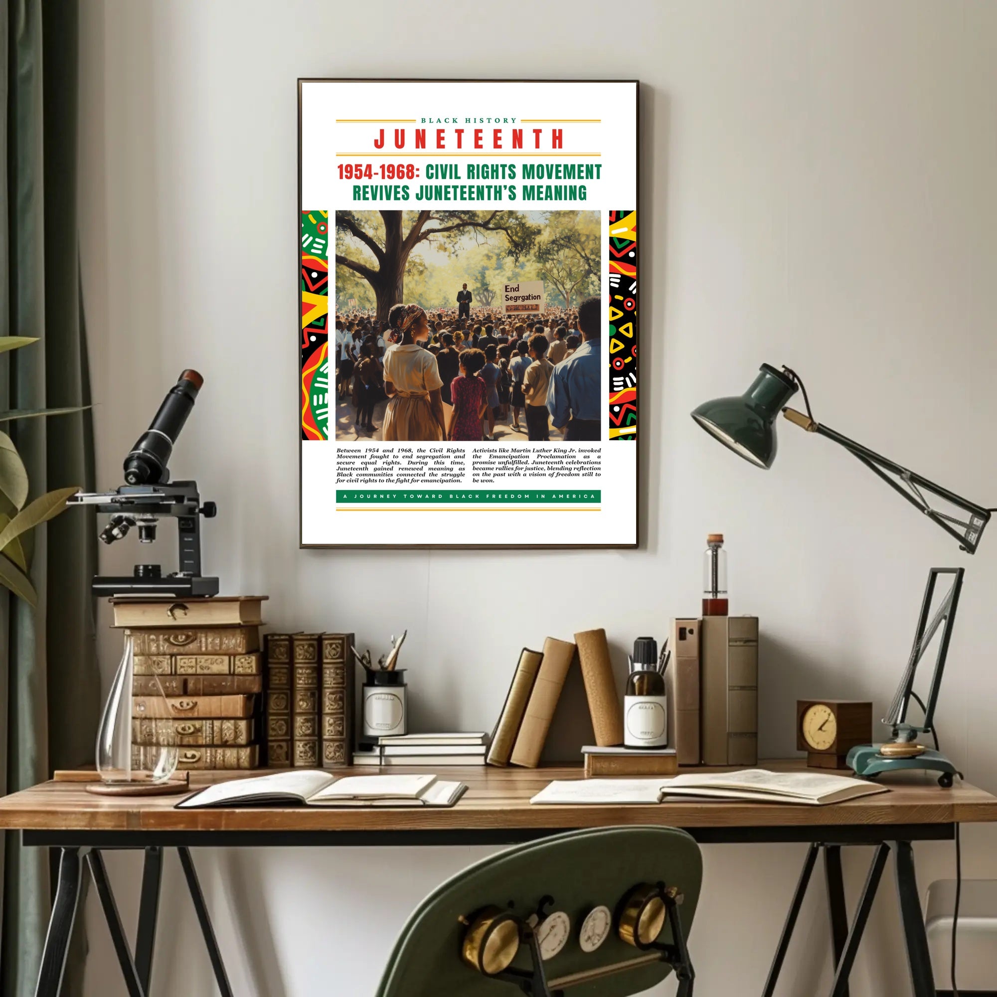 Juneteenth Civil Rights Movement Cultural or Heritage Poster