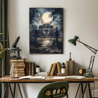 Haunted Mansion Under The Moon Poster