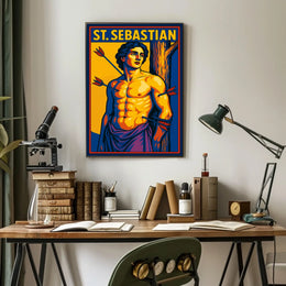 Saint Sebastian Timeless Scenic Portrait Inspired Wanderlust Home Decor Collection Poster