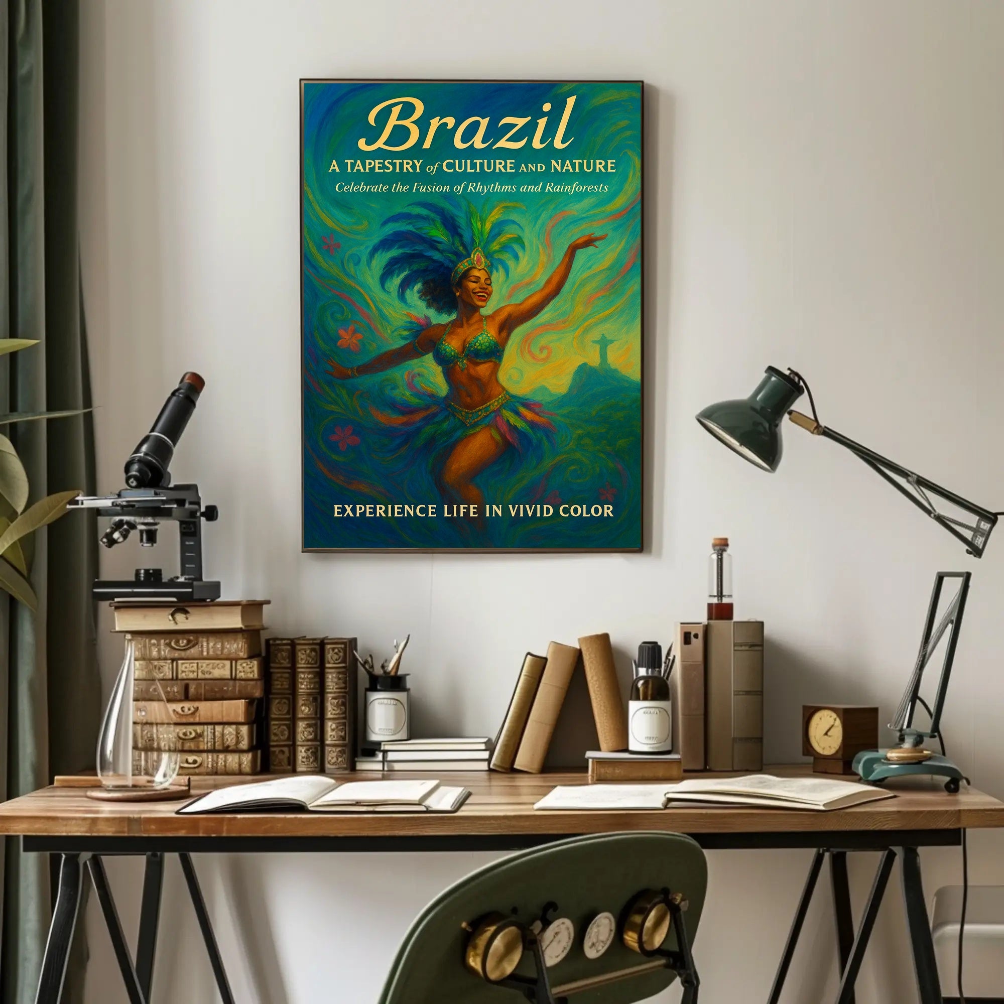 Brazil A Tapestry Of Culture And Poster