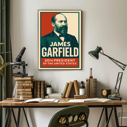 James Garfield 20th President Realism Timeless Poster