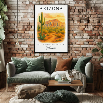 Arizona, Phoenix Signature Series Vintage Travel Poster