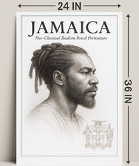 Jamaica NeoClassical Realism Portrait Poster PosterGoat